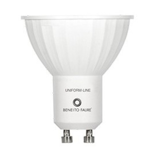 Bombilla GU10 led regulable Uniform 6w neutra Beneito Faure