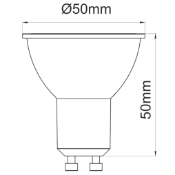Bombilla GU10 led System 8w cálida Beneito Faure