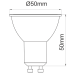 Bombilla GU10 led System 8w cálida Beneito Faure