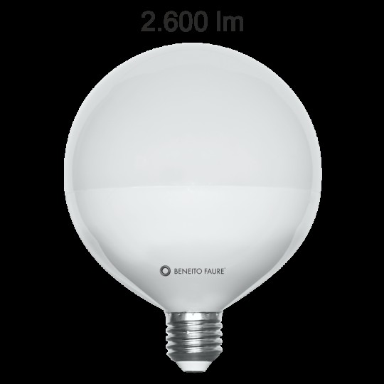 Bombilla led globo E27 22w neutra Beneito Faure