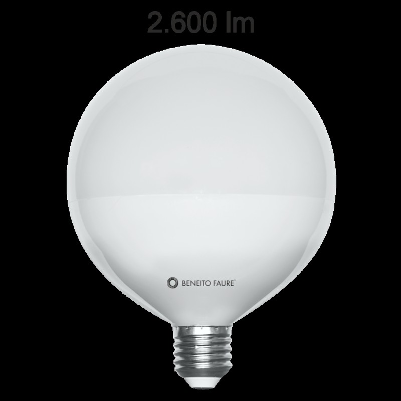 Bombilla led globo E27 22w neutra Beneito Faure