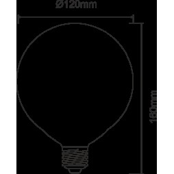 Bombilla led globo E27 16w neutra Beneito Faure
