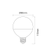 Bombilla led globo E27 8w neutra Beneito Faure