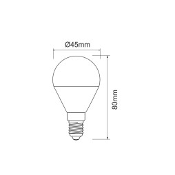 Bombilla led E14 5w fría Beneito Faure