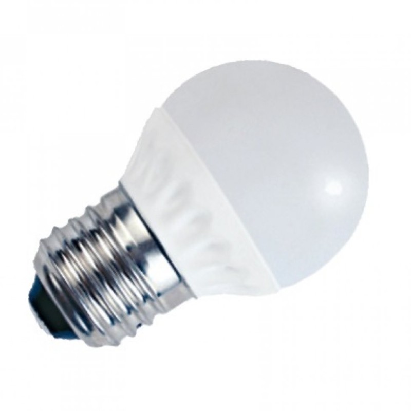 Bombilla esférica E27 8w fría