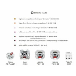 Bombilla GU10 led regulable System 8w fría Beneito Faure