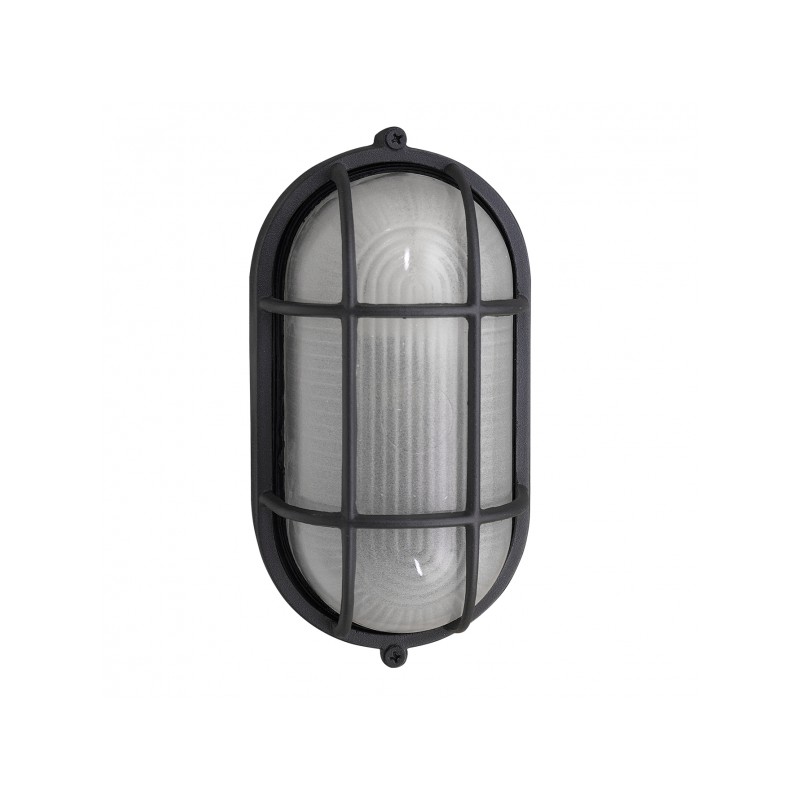 Aplique de exterior Tortuga negro Fabrilamp