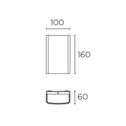 Aplique Clous 2Luces  blanco Leds C4