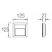 Aplique cuadrado Kossel Leds C4