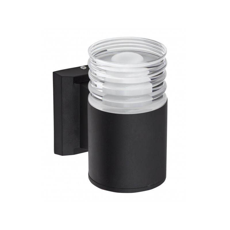 Aplique de exterior Puerto Rico negro 9W LED 4000K Fabrilamp
