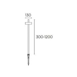 Baliza LED Invisible con estaca Leds C4