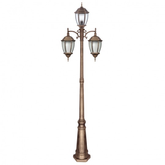 Farola Tomillo bronce/oro 3 luces Fabrilamp