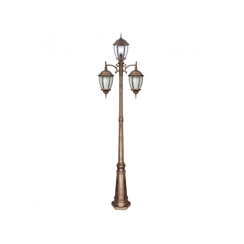 Farola Tomillo bronce/oro 3 luces Fabrilamp