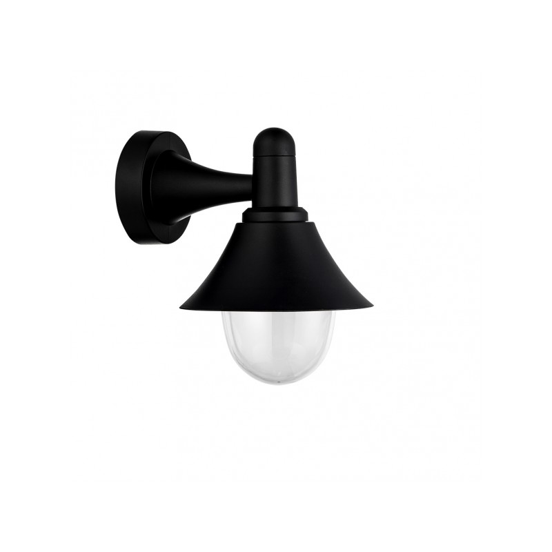 Aplique de exterior Mentol negro Fabrilamp