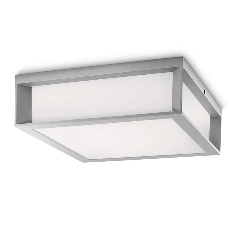 Plafón techo Chicago de exterior gris Philips