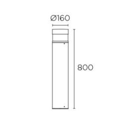 Baliza Newton E27 Leds C4