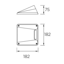 Baliza LED Rexel 4000K 75mm Leds C4