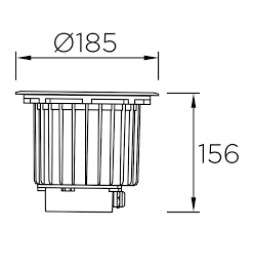 Empotrable mediano de suelo Gea Leds C4