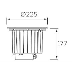 Empotrable grande de suelo Gea Leds C4