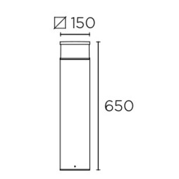 Baliza Cubik LED 65cm Leds C4