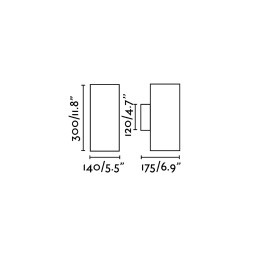 Aplique exterior Thon-2 Faro