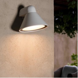 Aplique de exterior Pals blanco Faro