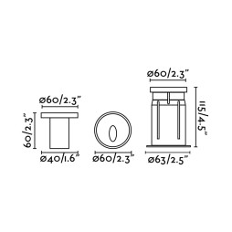 Empotrable de exterior Dang LED Faro