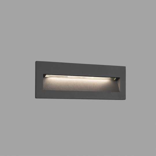 Empotrable de pared exterior Nat LED gris oscuro Faro