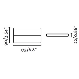 Aplique blanco Aday-2 Faro