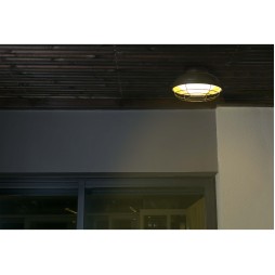 Plafón de exterior Helmet marrón envejecido Faro