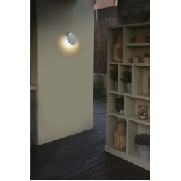 Aplique exterior Lotus blanco Faro