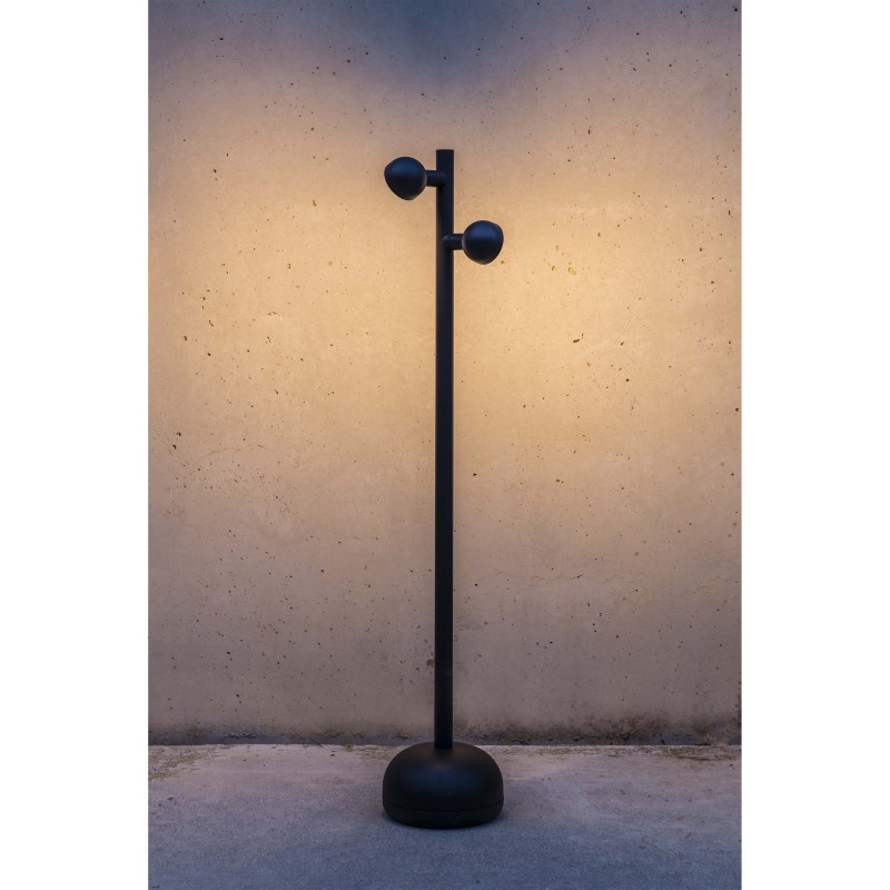 Lampara de pie portátil Brot 90cm negro