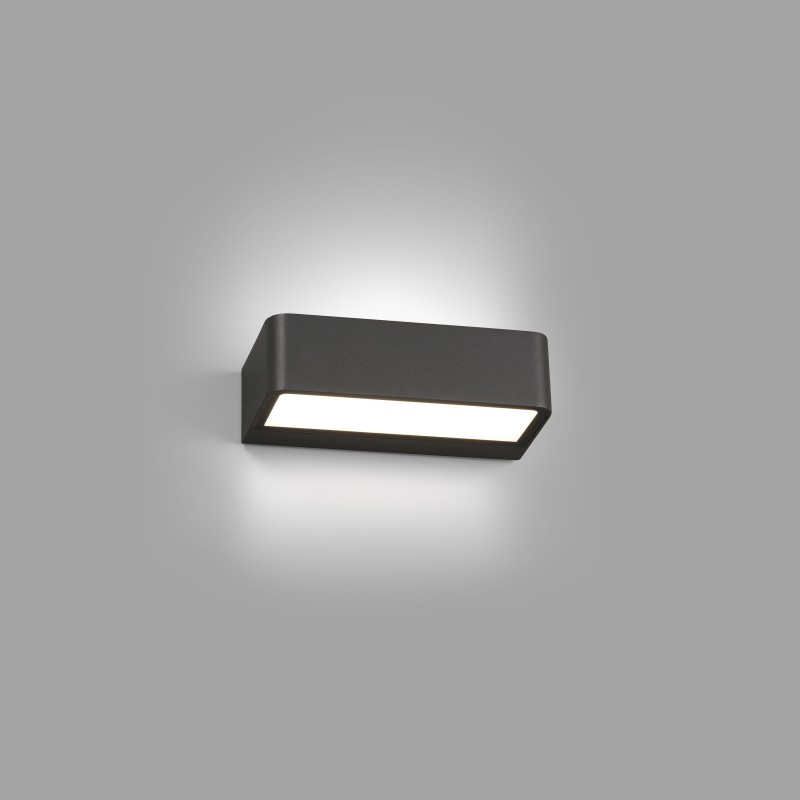 Aplique de exterior Takua LED 10W gris oscuro Faro