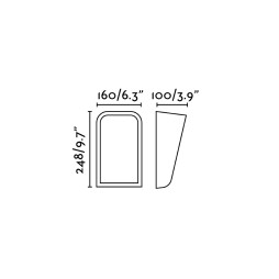 Aplique de exterior Mask blanco Faro