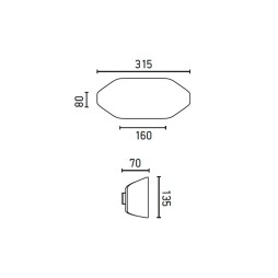 Aplique blanco Future Faro