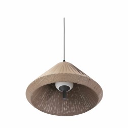 Colgante de exterior Saigon gris/marron T70 Faro