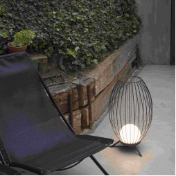 Lampara portátil Cage gris Faro