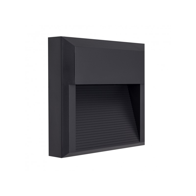 Aplique de exterior Lordelo cuadrado 8W LED 4000K Fabrilamp