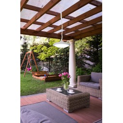 Colgante de exterior Pergola blanco Forlight