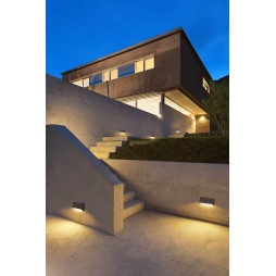 Aplique de exterior luz indirecta Grove rectangular 10cm Forlight