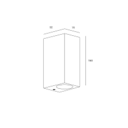 Aplique de exterior Kubo 2luces GU10LED Forlight