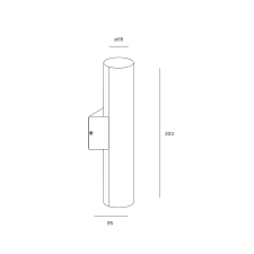 Aplique de exterior Monaco LED 3000K Forlight