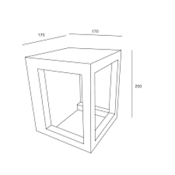 Aplique de exterior Box Forlight