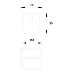 Aplique de exterior Osaka Forlight