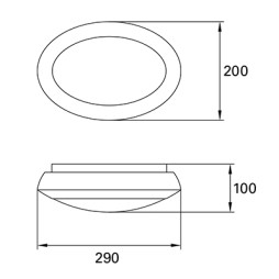 Plafón de exterior gris Ford 1luz Forlight