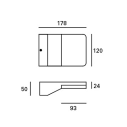 Aplique de exterior negro Serenate Forlight
