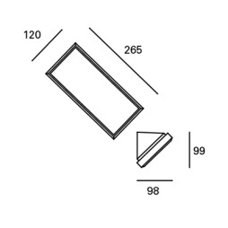 Aplique de exterior gris Samper Forlight