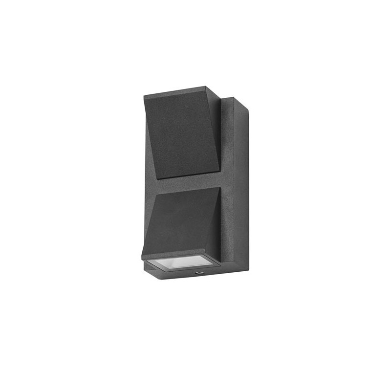 Aplique negro Loyd dos luces Forlight