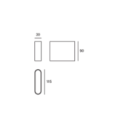 Aplique blanco de exterior Slim Forlight