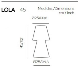 Sobremesa exterior 45cm Lola New Garden